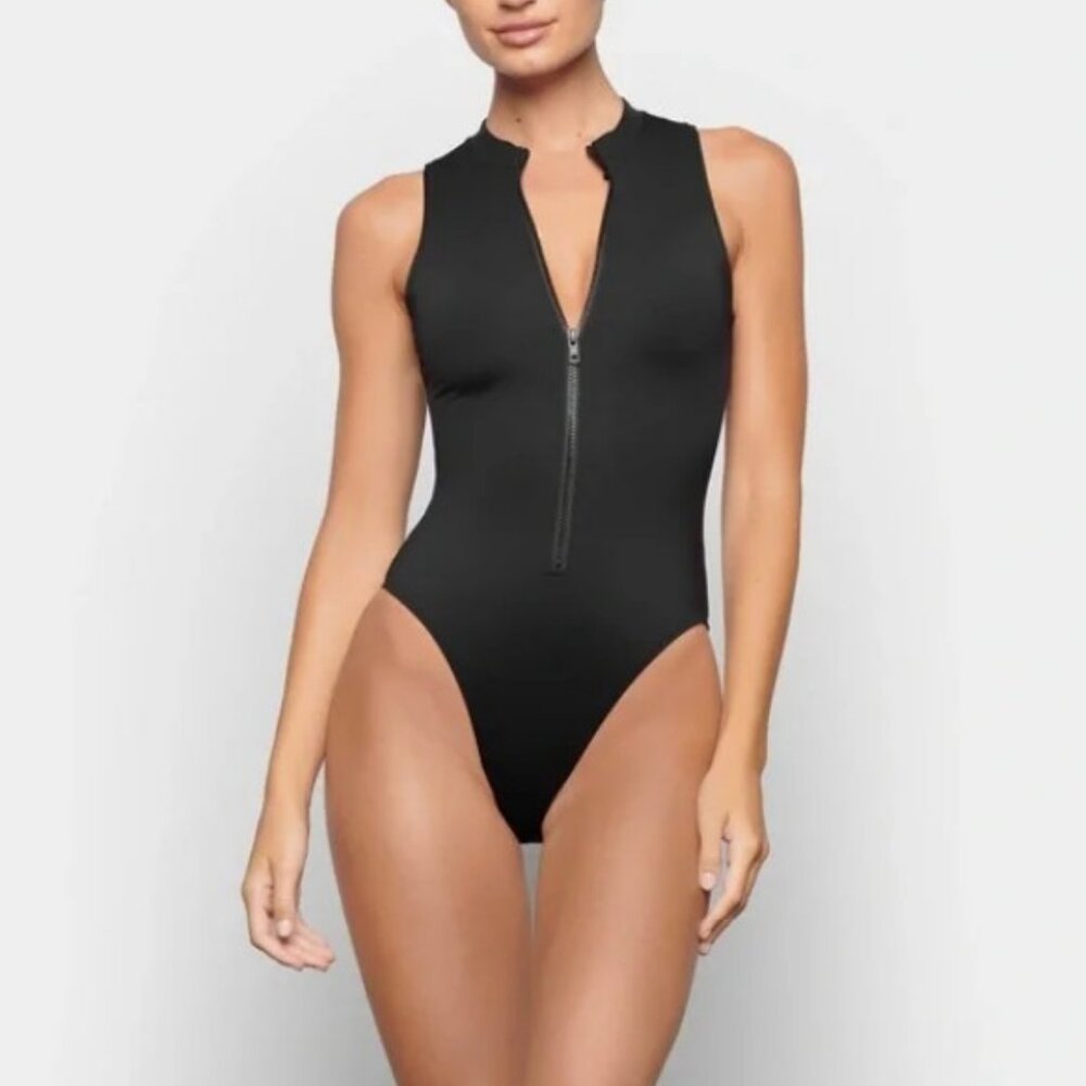 SKIMS Swim Zip Front One Piece